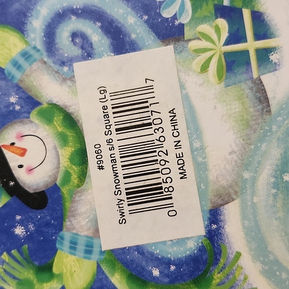 NWOT Swirly Snowman Stacking Holiday Cardboard Boxes - Picture 3 of 16